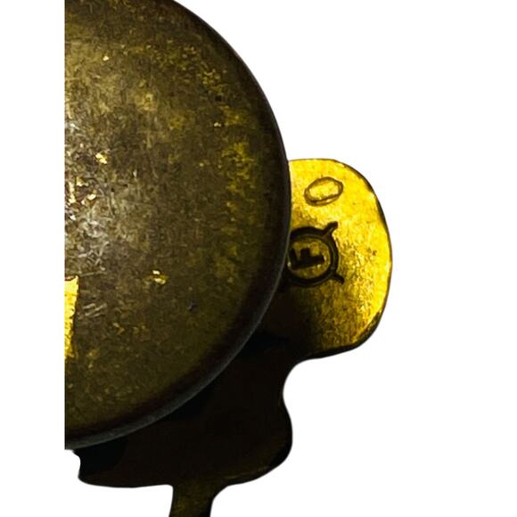 Vintage F.O.E.  Fraternal Order of the Eagle Lapel Pin Badge Screwback .75" - Picture 4 of 7